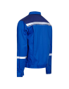 Jachetă de lucru cu dungi reflectorizante, 100% bumbac, Collins Summer Royal Blue
