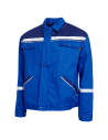Jachetă de lucru cu dungi reflectorizante, 100% bumbac, Collins Summer Royal Blue