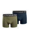 Set 2 perechi x boxeri bărbați, stretch, Snickers Workwear, 9436, Navy/Khaki Green