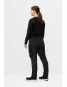 Pantaloni de lucru de damă, 4-way stretch, fără buzunare pt genunchiere, Snickers Workwear, FlexiWork, 6877, Black/Black