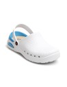 Saboți medicali unisex, din spumă EVA, cu talpă antiderapantă, Dian Eva Soft White, OB E A SRC