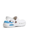 Saboți medicali unisex, din spumă EVA, cu talpă antiderapantă, Dian Eva Soft White, OB E A SRC