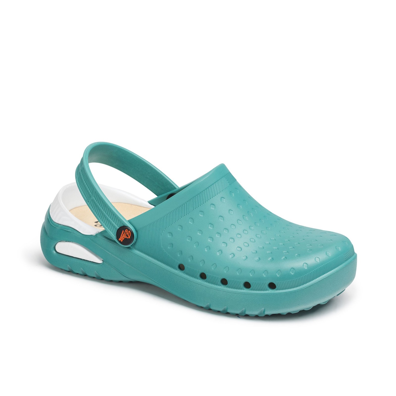 Saboți medicali unisex, din spumă EVA, cu talpă antiderapantă, Dian Eva Soft Green, OB E A SRC