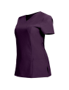 Tunică medicală de damă, violet, cu mânecă scurtă, flexibilă, Nobby Purple