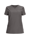 Tunică medicală de damă, gri, cu mânecă scurtă, flexibilă, Nobby Grey
