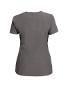 Tunică medicală de damă, gri, cu mânecă scurtă, flexibilă, Nobby Grey