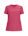 Tunică medicală de damă, fucsia, cu mânecă scurtă, flexibilă, Nobby Fuchsia