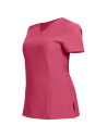 Tunică medicală de damă, fucsia, cu mânecă scurtă, flexibilă, Nobby Fuchsia