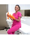 Tunică medicală de damă, fucsia, cu mânecă scurtă, flexibilă, Nobby Fuchsia