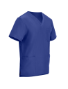 Tunică medicală pentru bărbați, albastru regal, cu mânecă scurtă, flexibilă, Nobby Royal Blue