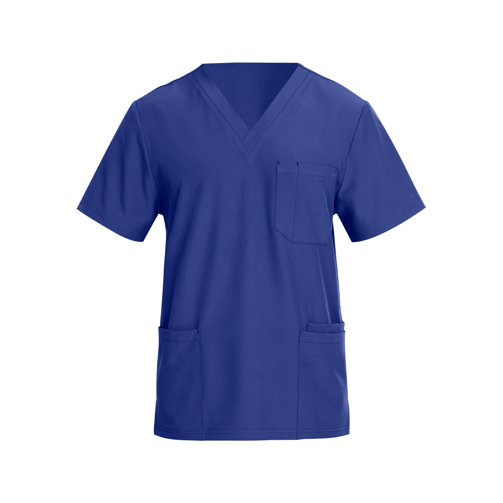 Tunică medicală pentru bărbați, albastru regal, cu mânecă scurtă, flexibilă, Nobby Royal Blue