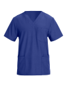 Tunică medicală pentru bărbați, albastru regal, cu mânecă scurtă, flexibilă, Nobby Royal Blue