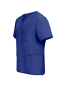 Tunică medicală pentru bărbați, albastru regal, cu mânecă scurtă, flexibilă, Nobby Royal Blue