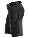 Pantaloni scurți de lucru, stretch, Snickers Workwear, AllroundWork, 6143, Black/Black