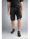 Pantaloni scurți de lucru, stretch, Snickers Workwear, AllroundWork, 6143, Black/Black