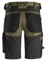 Pantaloni scurți de lucru, stretch, Snickers Workwear, AllroundWork, 6143, Khaki Green/Black