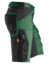 Pantaloni scurți de lucru, stretch, Snickers Workwear, AllroundWork, 6143, Forest Green/Black