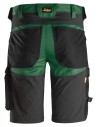 Pantaloni scurți de lucru, stretch, Snickers Workwear, AllroundWork, 6143, Forest Green/Black