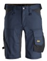 Pantaloni scurți de lucru, stretch, Snickers Workwear, AllroundWork, 6143, Navy/Black