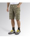 Pantaloni scurți de lucru, cu imprimeu camuflaj, Diadora Bermuda Poly Camo