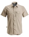Cămașă de bărbați, mânecă scurtă, UPF 50+, Snickers Workwear, LiteWork, 8520, Khaki