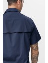 Cămașă de bărbați, mânecă scurtă, UPF 50+, Snickers Workwear, LiteWork, 8520, Navy