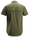 Cămașă de bărbați, mânecă scurtă, UPF 50+, Snickers Workwear, LiteWork, 8520, Khaki Green