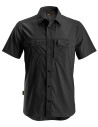Cămașă de bărbați, mânecă scurtă, UPF 50+, Snickers Workwear, LiteWork, 8520, Black