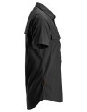 Cămașă de bărbați, mânecă scurtă, UPF 50+, Snickers Workwear, LiteWork, 8520, Black