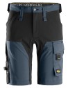 Pantaloni scurți de lucru, 4-way stretch, flexibili, Snickers Workwear, AllroundWork, 6173, Navy/Black