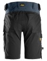 Pantaloni scurți de lucru, 4-way stretch, flexibili, Snickers Workwear, AllroundWork, 6173, Navy/Black