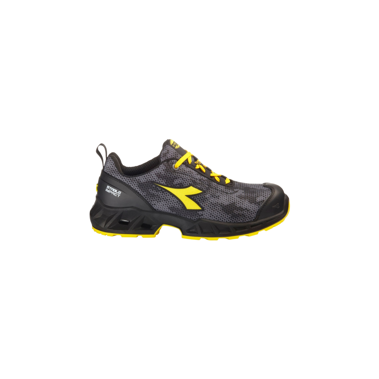 Pantofi de protecție unisex, antiderapanți, ușori, Diadora Shark Stable Impact, Black/Gray S3S SC FO SR ESD
