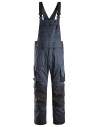 Pantaloni cu pieptar de lucru, stretch, Snickers Workwear, AllroundWork, 6051, Navy/Black