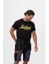 Pantaloni scurți de lucru, 4-way stretch, cu buzunare holster, Snickers Workwear, AllroundWork, 6175, Steel Grey/Black