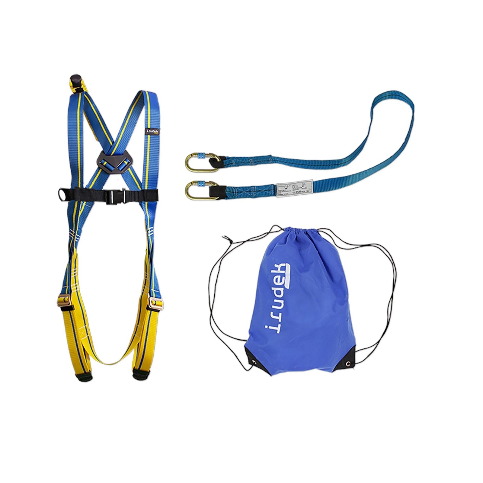 Kit pentru lucru la înălțime Irudek Himalaya Eco (ham + 2 carabiniere + bandă fixare + rucsac)