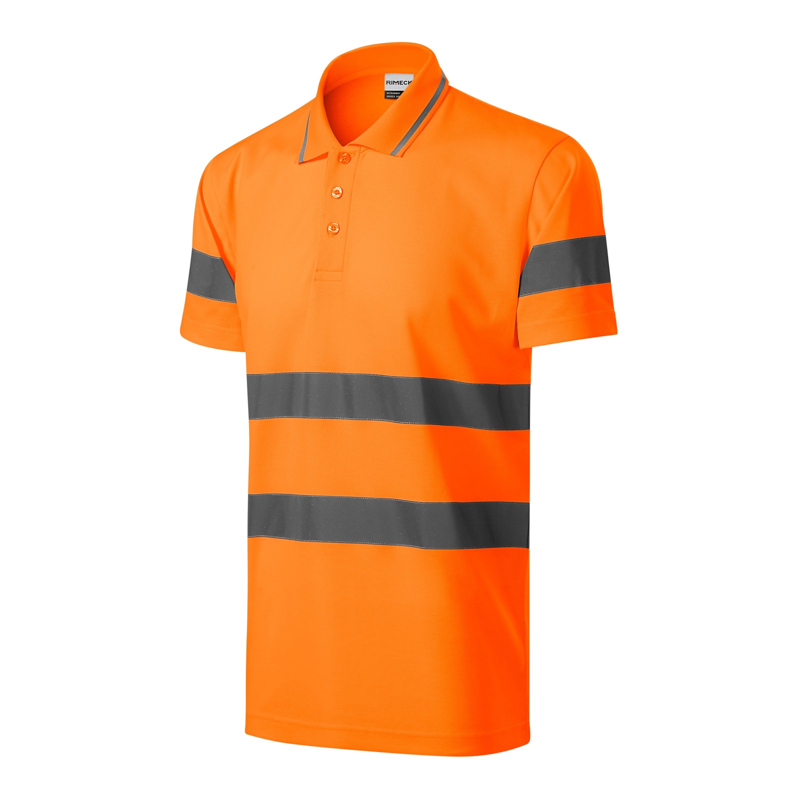 Tricou polo reflectorizant, benzi 3M, unisex Rimeck
