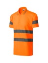 Tricou polo reflectorizant, benzi 3M, unisex Rimeck