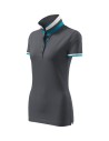 Tricou polo de damă Collar Up, 100% bumbac, 215 g/mp