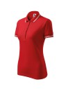 Tricou polo de damă Urban, 65% bumbac & 35% poliester, 200 g/mp - rosu