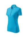 Tricou polo de damă Urban, 65% bumbac & 35% poliester, 200 g/mp - turcoaz