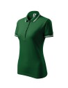 Tricou polo de damă Urban, 65% bumbac & 35% poliester, 200 g/mp - verde sticla