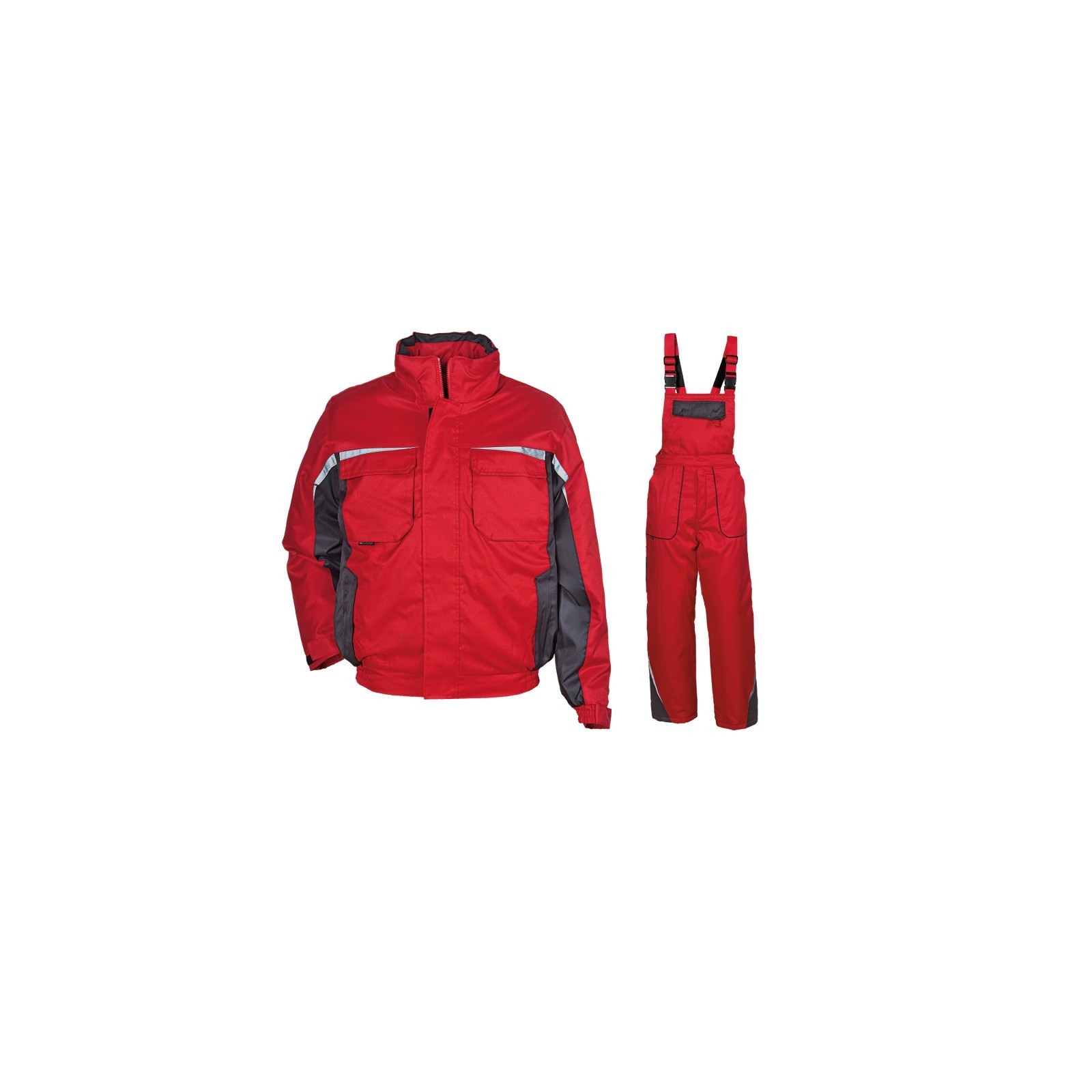 Costum de lucru vătuit pentru iarnă, Kastor Red