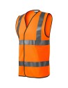 Vestă reflectorizanta unisex, 100% poliester fluorescent, HV Bright