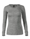 Tricou cu mânecă lungă, de damă, 100% lână merinos, 190 g/mp, Merino Rise LS