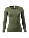 Tricou cu mânecă lungă pentru femei, 100% bumbac, 160 g/mp, FIT-T LS