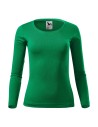 Tricou cu mânecă lungă pentru femei, 100% bumbac, 160 g/mp, FIT-T LS