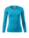 Tricou cu mânecă lungă pentru femei, 100% bumbac, 160 g/mp, FIT-T LS