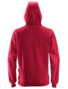 Hanorac cu glugă, din bumbac și poliester reciclat, Snickers Workwear, 2800, Chili Red