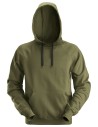 Hanorac cu glugă, din bumbac și poliester reciclat, Snickers Workwear, 2800, Khaki Green