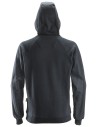 Hanorac cu glugă, din bumbac și poliester reciclat, Snickers Workwear, 2800, Steel Grey